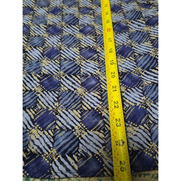 Sag Harbor Women Blue Geometric Print Short Sleeve Button Shirt Extra Large (X) - Picture 4 of 5